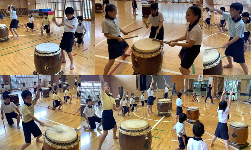 4年生 和太鼓の練習｜昭和学院小学校